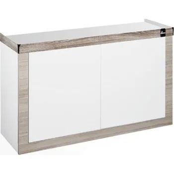 Diversa Stolek pod akvárium FINE 120x50x70 cm rovný DIVERSA bílo- lanýžová