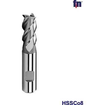 Fréza Fréza válcová čelní 4břitá kr.s HSSCo8 D16x32x92 (Fréza válcová čelní DIN844L HSSCo8 Dxl 16x32x92)