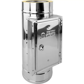 Komín Komínový čistící díl - dvířka 140x280, ø 180mm, IZOL 30