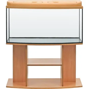 Akvárium Diversa Akvárium set BUDGET 200 l vypouklý LED DIVERSA ořech