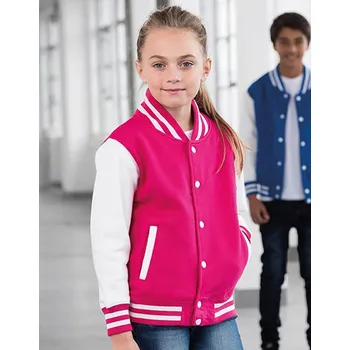 Dívčí mikina Dětská mikina Varsity JH043K (Kids` Varsity Jacket )