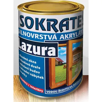 Lak na dřevo SOKRATES LAZURA silnovrstvá 9kg Barva: mango