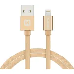 Swissten USB/Lightning MFi 1,2 m zlatý
