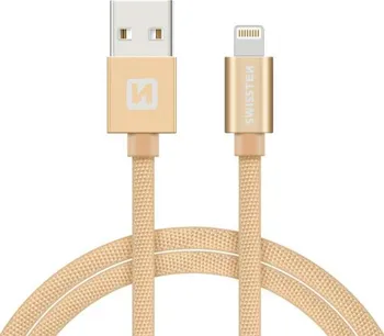 Datový kabel Swissten USB/Lightning MFi 1,2 m zlatý