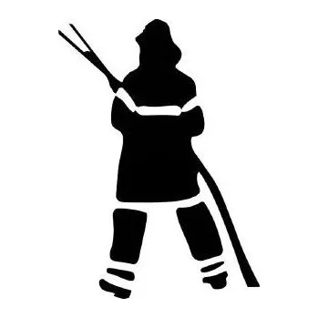 samolepka Merci-shop. Samolepka Hasič 3 ( 10 x 15 cm)