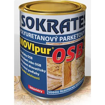 barva a nátěr na dřevo SOKRATES MOVIPUR OSB polyuretanový parketový lak 2kg Barva: hluboký mat