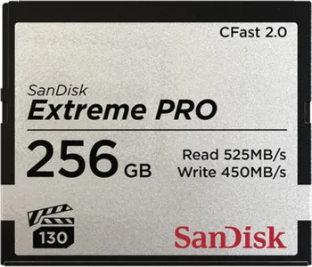 Paměťová karta SanDisk Extreme Pro CFAST 256 GB (SDCFSP-256G-G46D)