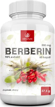 Přírodní produkt Allnature Berberin Extrakt 98% 500 mg 60 cps.