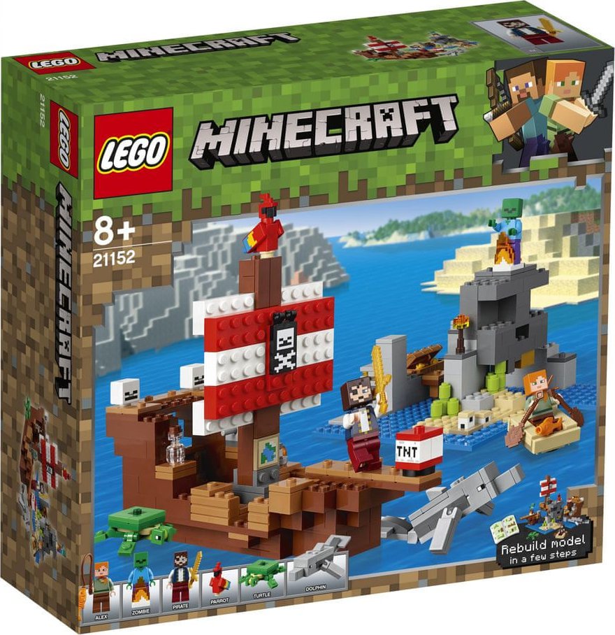 LEGO Minecraft 21152 Dobrodružství pirátské lodi