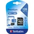 Paměťová karta Verbatim Premium microSDXC 128 GB (E-711746) + Adaptér