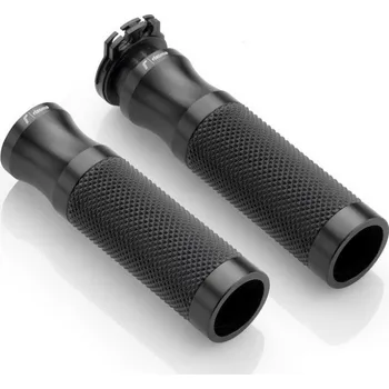 Motodoplněk Rizoma Gripy Sport ride by Line wire pro elektronicky ovládaný plyn, 22mm, Černá (2ks) Ducati , Triumph Černá