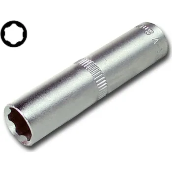 Gola hlavice Hlavice nástrčná 1/4", Super-Lock, prodloužená, CrV, 12 mm, Triumf (Triumf - profi)