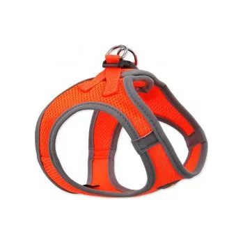 Postroj pro psa Postroj DOG FANTASY Puppy oranžový 32-36cm