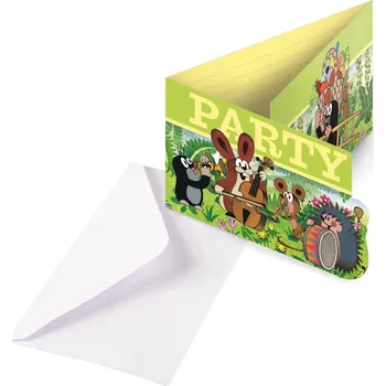 Pozvánka Amscan Krtek pozvánky na párty 8 ks