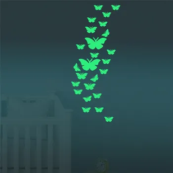 Samolepící dekorace Luminiscenční samolepky - Motýlci