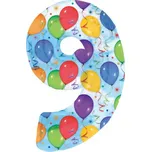 Amscan číslo 9 modré s motivem balonků…