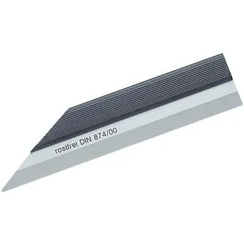 Úhloměr Pravítko na měření nerovností DIN874-00 inox, délka 200 mm