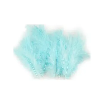 Peříčka 20 ks světle modrá