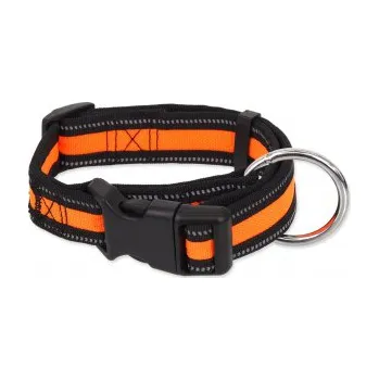 Obojek pro psa Obojek DOG FANTASY Neoprene oranžový 27-37cm