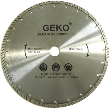 Řezný kotouč Geko diamantový řezný kotouč 350 x 32 mm