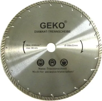 Řezný kotouč Geko diamantový řezný kotouč 350 x 32 mm