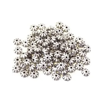 Dětské navlékací korálky Korálky plastové kytičky 10g (cca 80ks)