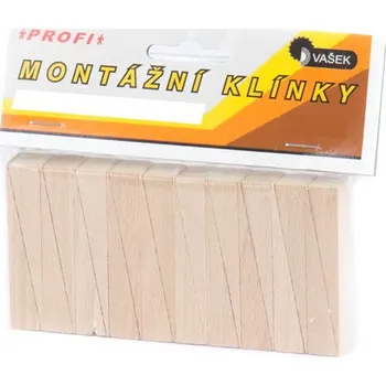 Zdenické nářadí Klínky montážní dřevěné, 150x25, 1-25mm/8ks