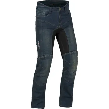 Moto kalhoty Kevlarové jeansy MBW DIEGO modré na motorku, kevlarové rifle
