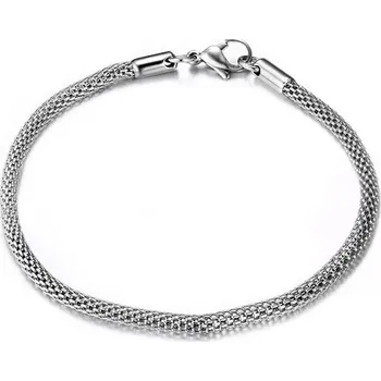 Náramek Šperky4U Ocelový náramek kulatý, šíře 3 mm, délka 20 cm - OPA1538