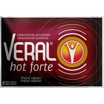 Náplast Herbacos Veral Hot Forte hřejivá náplast 3 ks