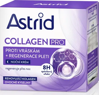Pleťový krém Astrid Collagen Pro noční krém proti vráskám 50 ml