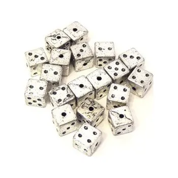 Dětské navlékací korálky Korálky plastové kostky 10g (cca 20ks)