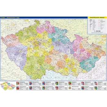 Česká republika - administrativní mapa…