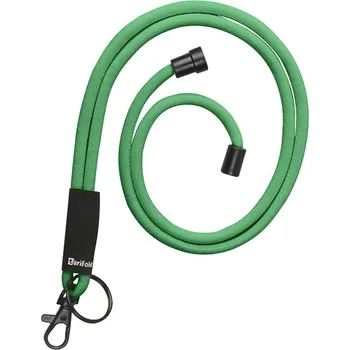 TARIFOLD Šňůrka na jmenovky s karabinkou a kroužkem na klíče - zelená