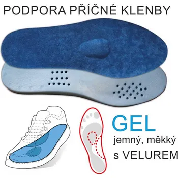 Vložka do bot SVORTO Gelové vložky se srdíčkem 120 vel.35-44, --- - 41-42