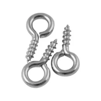 Šroubovací očko platina 10 ks