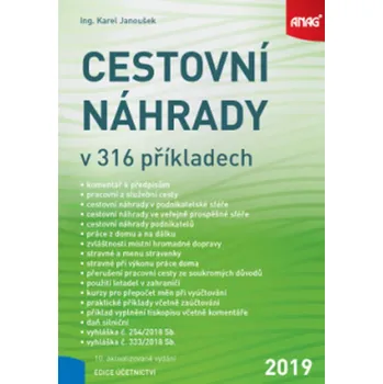 Kniha Cestovní náhrady v 316 příkladech 2019 - Karel Janoušek