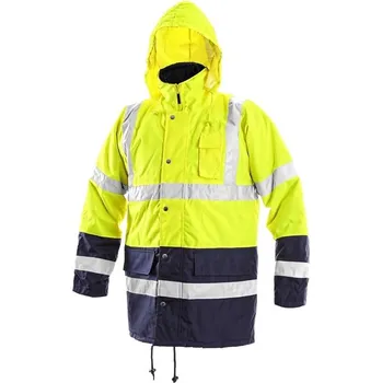 pracovní bunda CXS Oxford zimní žlutá/modrá