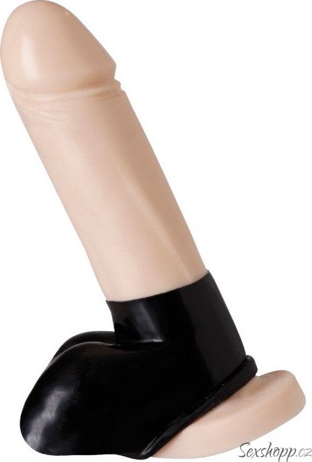 Latexový návlek na penis a varlata s otevřenou špičkou Rimba
