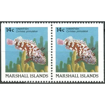 Poštovní známka Marshall Islands (1988) MiNr. 152 D ** - Marshallovy ostrovy - 2-bl - Ryby - Cirrhites pinnulatus