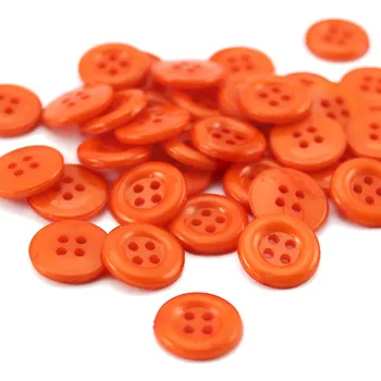 Knoflík Knoflík plast. čtyřdírkový - 12,6 mm - různé barvy Knoflík plast. čtyřdírkový - 12,6 mm: 04 Oranžová