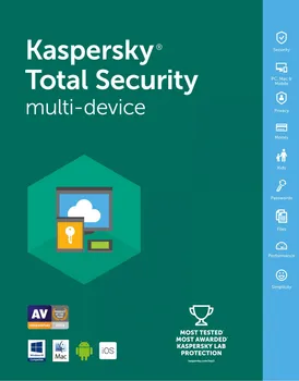 Antivir Kaspersky Total Security MD 2019 CZ 5 PC 2 roky