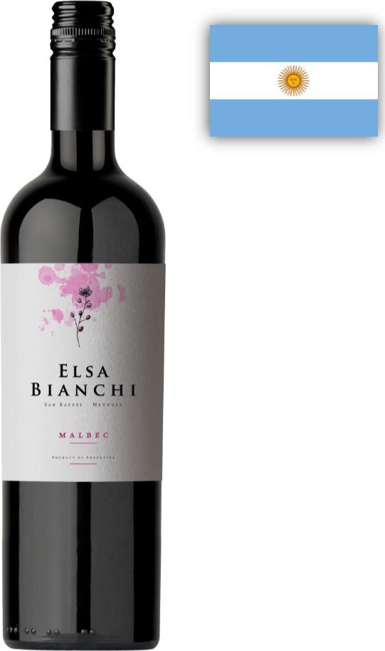 Valentin Bianchi Malbec Elsa 0,75l, červené víno