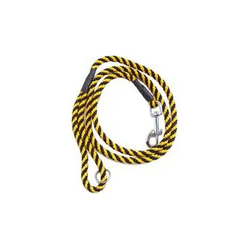 Vodítko pro psa Provazové vodítko spirála průměr 10mm/ 140 cm černo-žluté