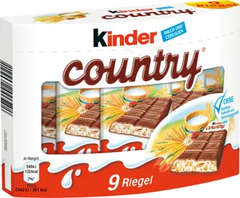 Čokoládová tyčinka Kinder Country 9 x 23,5 g