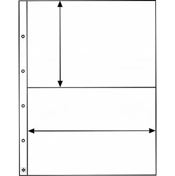 Obal pro sběratelský předmět Leuchtturm listy KANZLEI 2C