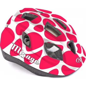 Cyklistická přilba Author Mirage Inmold 196 červená/bílá