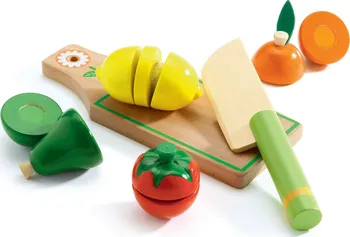 Dřevěná hračka Djeco DJ06526 Krájení ovoce a zeleniny