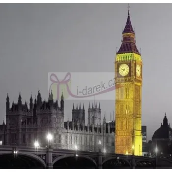 Žertovný předmět Korkové prostírání malé 10,5x10,5cm sada 4ks - Londýn Big Ben