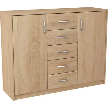 Komoda Nábytek Pyramida, s.r.o. Komoda AGNES/HIT 2D5S dub sonoma